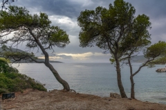 Blick auf das Mittelmeer, Griechenland.