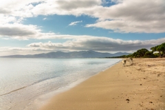 Sandstrand im Nationalpark, Griechenland.