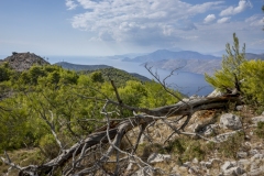 Blick auf das Korinthische Meer, Attika.